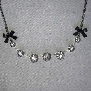 Betsy Johnson Bows & Rhinestone Necklace
